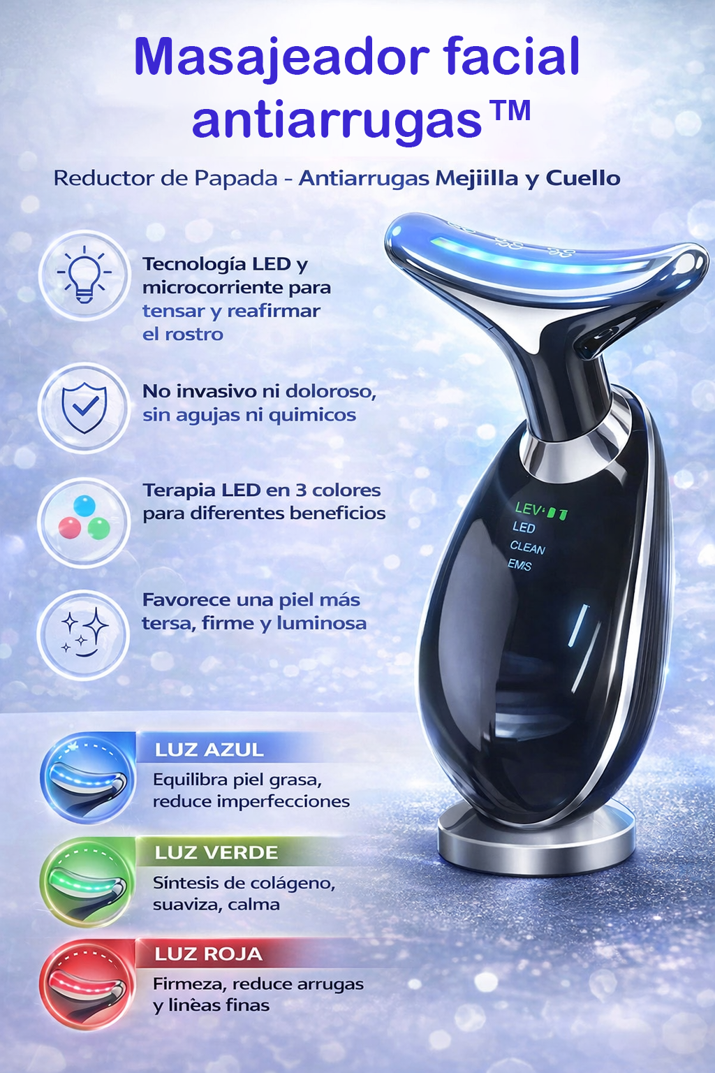 Masajeador facial antiarrugas™