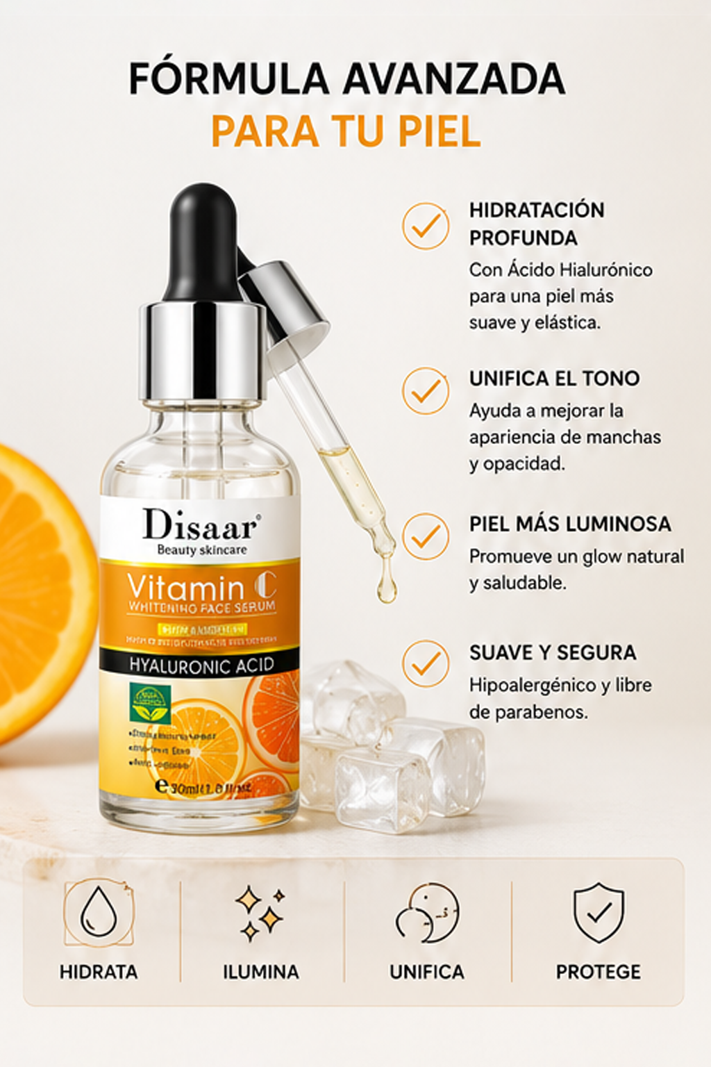 Serum Vitamina C™  Con Acido Hialuronico